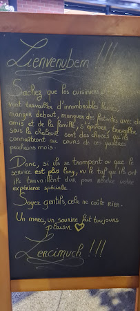 Restaurant La Boucherie à Montchanin menu