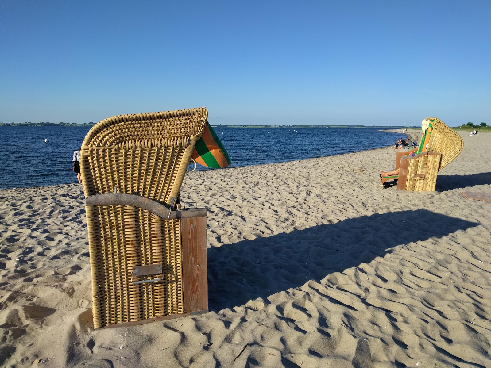 Foto de Strand Langballig con arena beige superficie