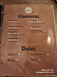 Restaurant Whiskers - Smokehouse à Caserta (le menu)