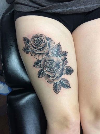 Explore basketball tattoo ideas for guys, creative tattoo ideas in Wake Forest, available at Revelation Ink Tattoo and Piercing