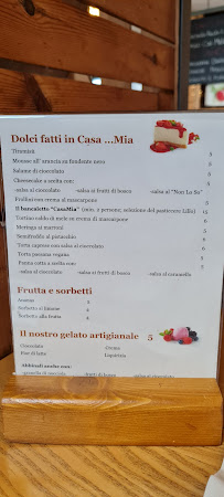 Casa Mia à Besana in Brianza menu