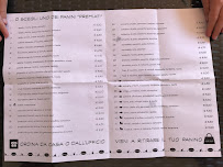 Menu du Panini & Co à Arezzo