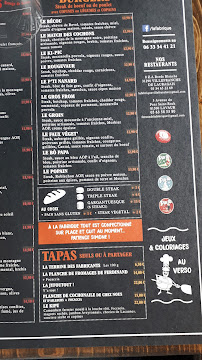Menu du Le Billot de Léon - Restaurant Burgers Grill Pizzas à Villefranche-de-Lauragais