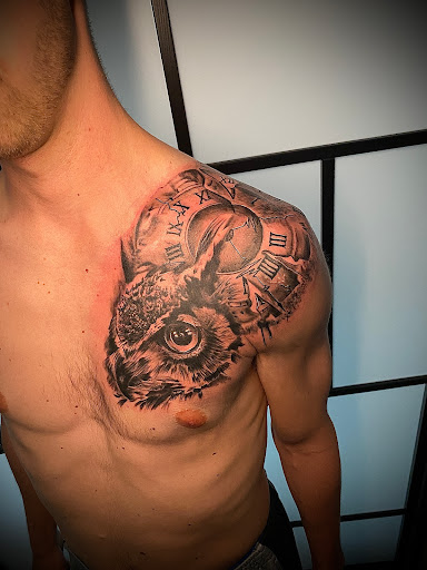 Explore tattoo ideas forearm men, creative tattoo ideas in Englewood, available at Flamingo Noir Collective