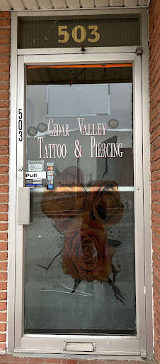 Explore simple thigh tattoo ideas, creative tattoo ideas in Waterloo, available at Cedar Valley Tattoo & Piercing Studio