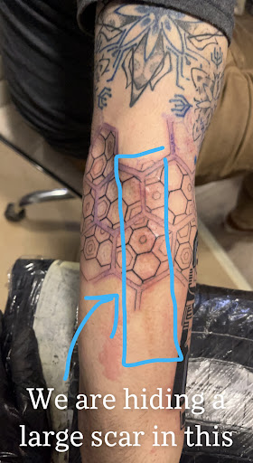 Explore script tattoo ideas for guys, creative tattoo ideas in Sunbury, available at Spot of Ink