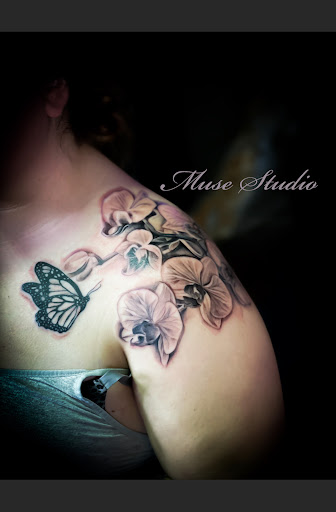 Explore couple tattoos ideas gallery, creative tattoo ideas in Jefferson, available at Muse Studio Art & Tattoos (Private Studio)