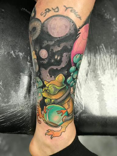 Explore st michael the archangel tattoos ideas, creative tattoo ideas in Tallmadge, available at Killjoy tattoo