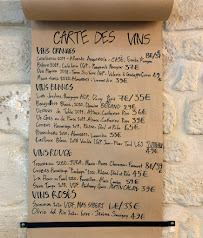 Menu / carte de Potcha5 à Paris