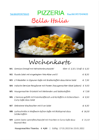 Bella Italia Pizzeria Kelkheim à Kelkheim menu