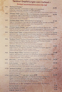 Menu du ANAND – Indisches Spezialitätenrestaurant à Berlin