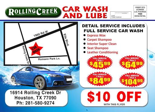 Car Wash «Rolling Creek Car Wash», reviews and photos, 16914 Rolling Creek Dr, Houston, TX 77090, USA