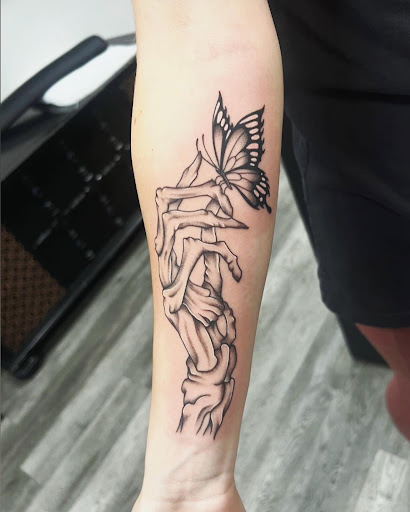 Explore tattoo ideas for wrist, creative tattoo ideas in Spokane, available at Anchored Art Tattoo