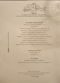 Le Mermoz à Paris menu