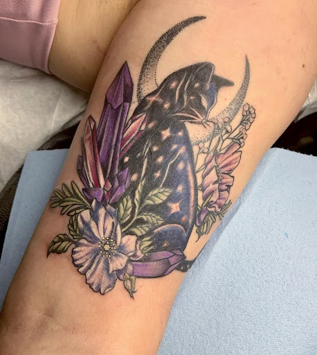 Explore rose vine tattoo ideas, creative tattoo ideas in Gallatin, available at Tookay Tattoos