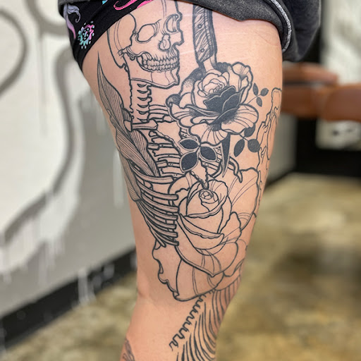 Explore margaritaville tattoo ideas, creative tattoo ideas in Zumbrota, available at Art by Sinclair Tattoo Artist At Dry Bones Ink