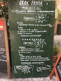 Restaurant Crok'panda à Arles (le menu)