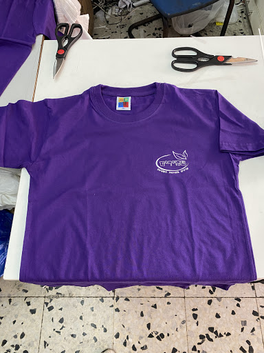 Ethan prints on T-shirts