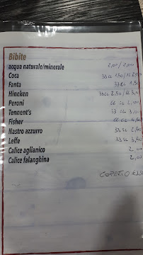 Menu / carte de Pizzeria Napule E' à Ottaviano