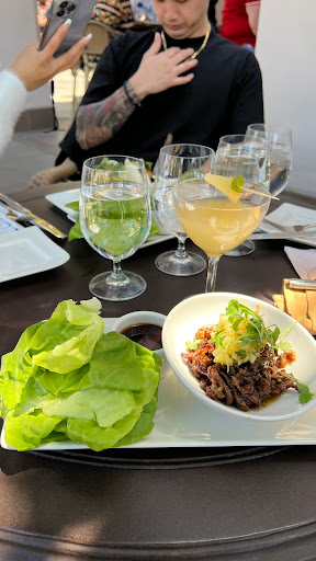 Vietnamese beef lettuce wrap with pineapple-mint salsa 