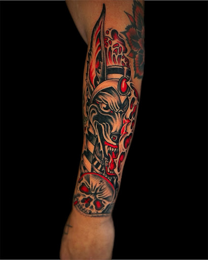 Explore tennis tattoo ideas, creative tattoo ideas in Johnson City, available at Gold Cross Tattoo Co.