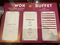 Carte du Wok Buffet Restaurant Asiatique à Alès
