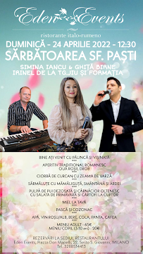 Menu / carte de EdenEvents à Sesto San Giovanni