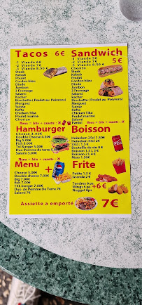 Menu du Snack cigalois à Saint-Hippolyte-du-Fort