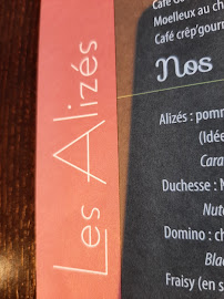 Les Alizés à Montbéliard menu