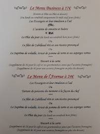 Restaurant français L'Avenue à Berck - menu / carte