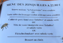 Auberge des Jonquilles à La Bresse menu