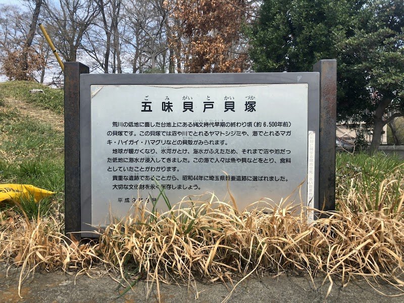 五味貝戸貝塚 埼玉県さいたま市西区指扇 史跡 史跡 グルコミ