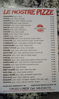 Pizzeria Pizzeria La Tradizione da Giulio&Giulia Soldani à Ponte Caffaro (la carte)