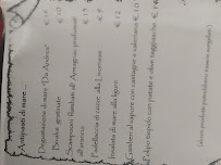 Da Andrea à Cameri menu