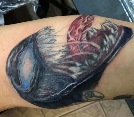 Explore love death and robots tattoo ideas, creative tattoo ideas in Okeechobee, available at Muck City Tattoos & Piercings