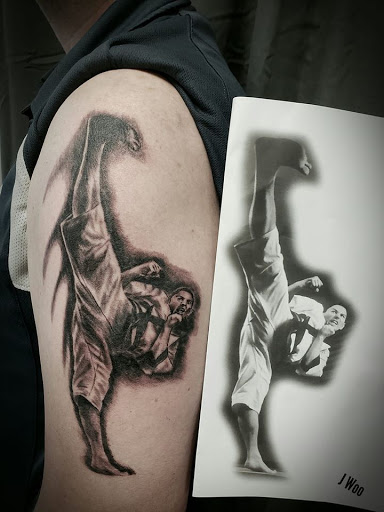 Explore morel mushroom tattoo ideas, creative tattoo ideas in Flint, available at Black Eye Social Club Tattoo