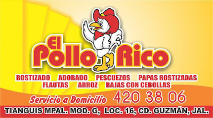El Pollo Rico - Av Carlos Páez Stille 155, Ejidal, 49070 Cd Guzman, Jal., Mexico