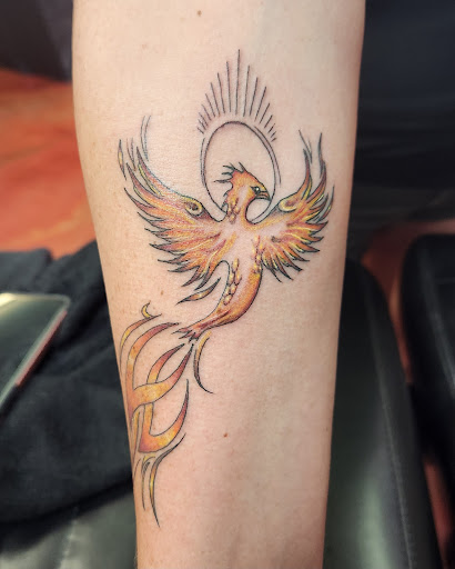 Explore side wrist tattoo ideas, creative tattoo ideas in Inverness, available at The Perfect Spot Tattoos
