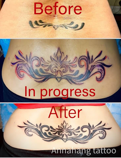 Explore longhorn tattoo ideas, creative tattoo ideas in Garden Grove, available at Anna Hang Tattoo