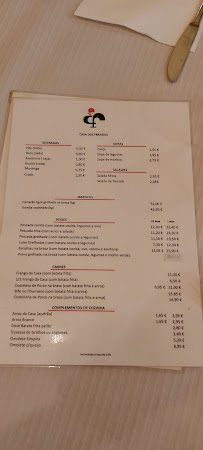 Casa dos Frangos à Povoa de Varzim menu
