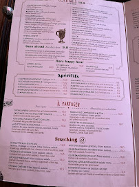 Restaurant Au Vieux Châtelet à Paris (le menu)