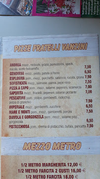 Menu du Pizzeria La Gatta à Bologna