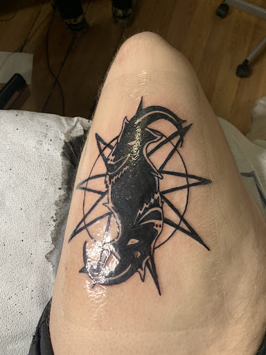 Explore machine tattoo ideas, creative tattoo ideas in Buffalo, available at True Gloom Tattoo Studio