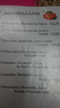 Menu / carte de Pizzeria d’asporto Castelfidardo à Padua
