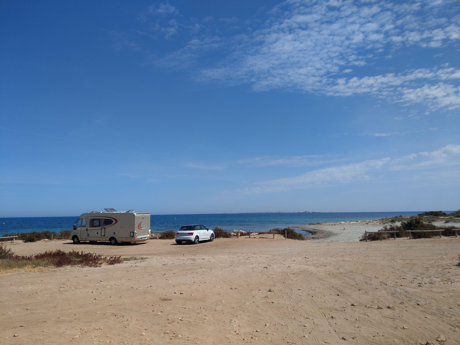 Foto de Santa Pola dog beach con playa recta