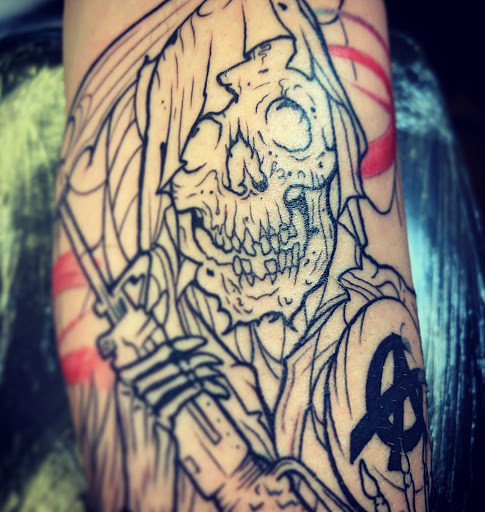 Find wolf tattoo idea for your next unique tattoo in Williamsport at Moa Tattoos