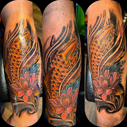 Explore gnome tattoo ideas, creative tattoo ideas in Cumberland, available at Queen City Ink