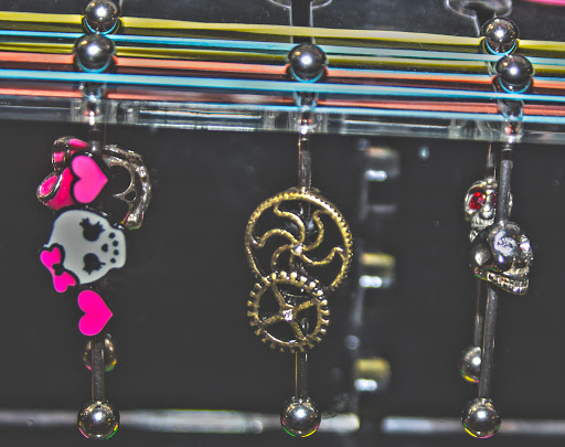 Explore cool face tattoos ideas, creative tattoo ideas in Green Bay, available at Colourbox Body Piercing Llc