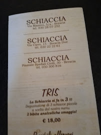 Schiaccia Brescia Centro à Brescia menu