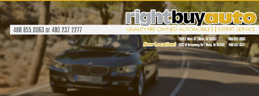 Right Buy Auto, 7939 E Main St, Mesa, AZ 85207, USA, 